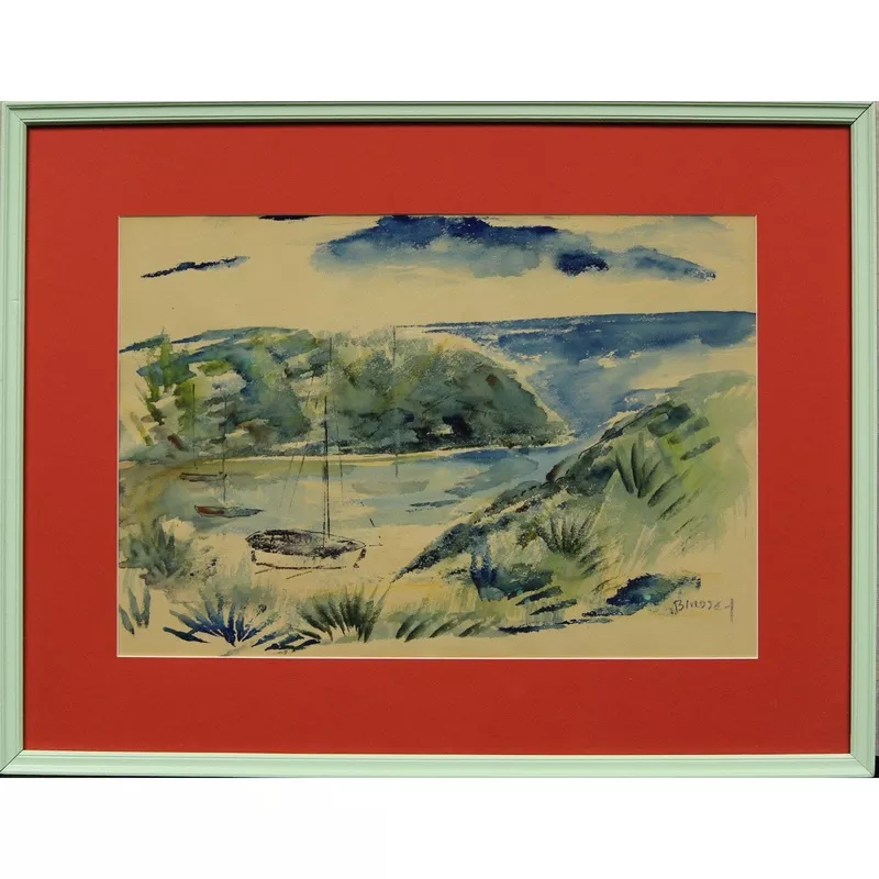 "Bermuda Cove" Watercolour By Alfred Birdsey (1912-1996) (SOLD)