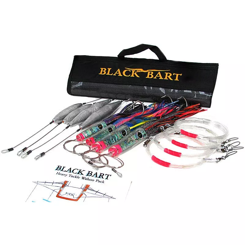 Black Bart Wahoo Pack Heavy Single Hook