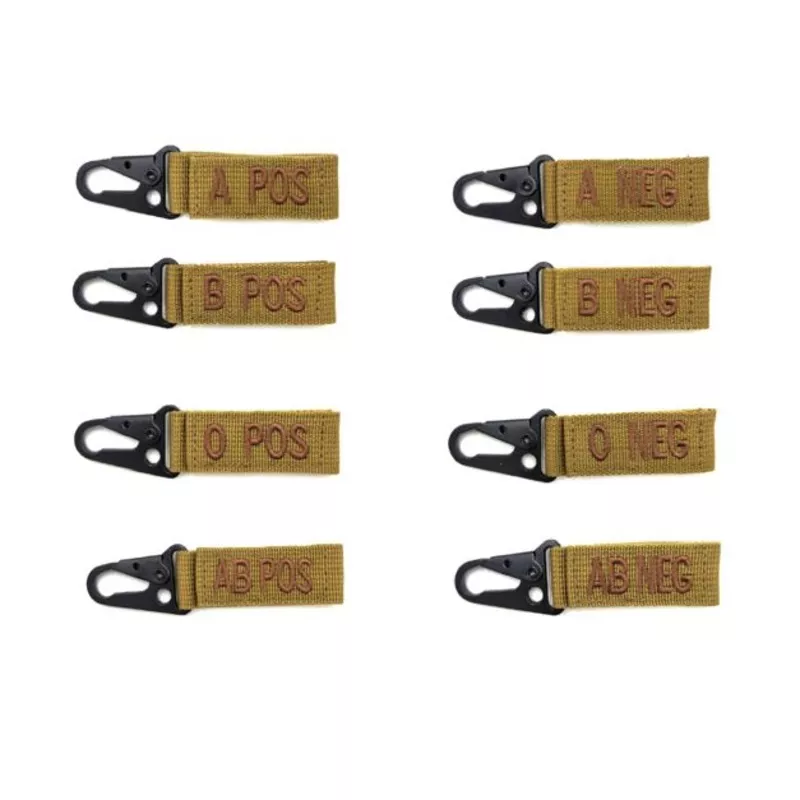 Blood Type Keychain Khaki