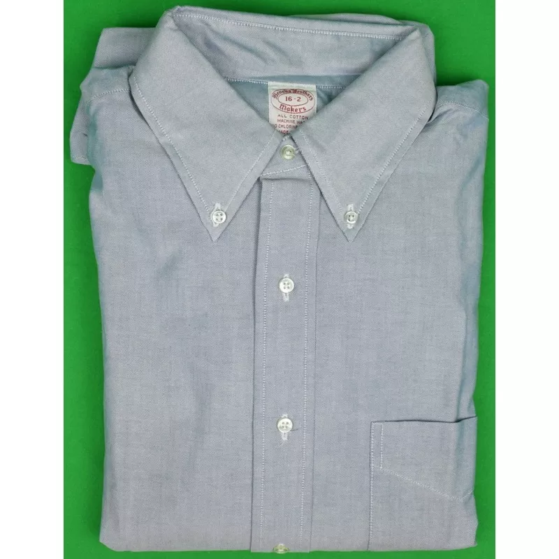 "Brooks Brothers Blue OCBD Shirt" Sz: 16-2 (NWT/ Deadstock)