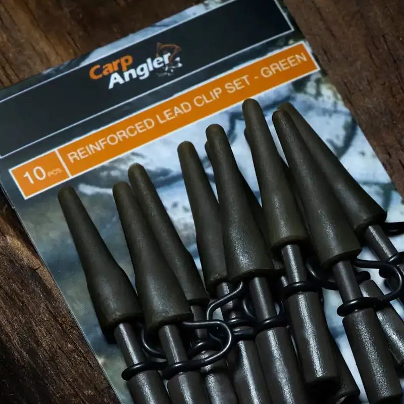Carp Angler Reinforced Lead Clip Set (10 sets)