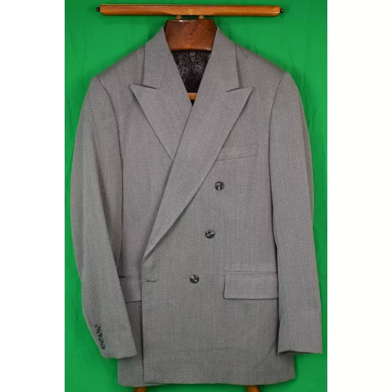 "Chipp Cavalry Twill D/B Suit w/ Brown Paisley Lining" Sz 39 Reg (SOLD)