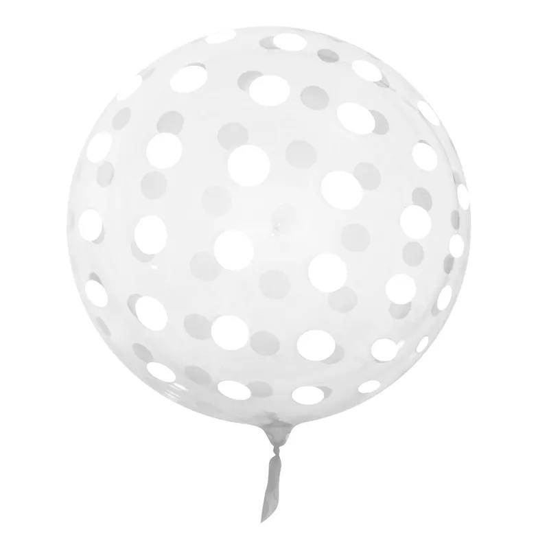 Clear Polka Dots 18″ Vortex Balloon