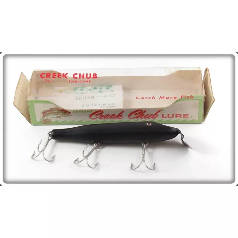 Creek Chub Solid Black Plastic Pikie In Unmarked Box