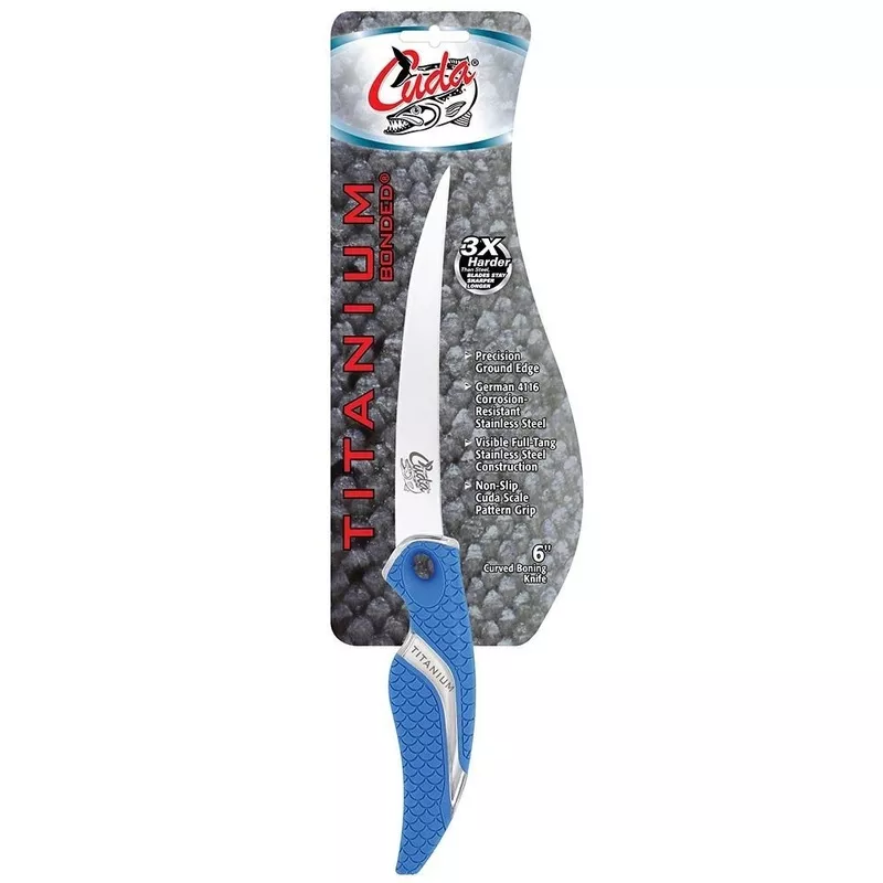 Cuda 6" Titanium Bonded Curved Boning Knife