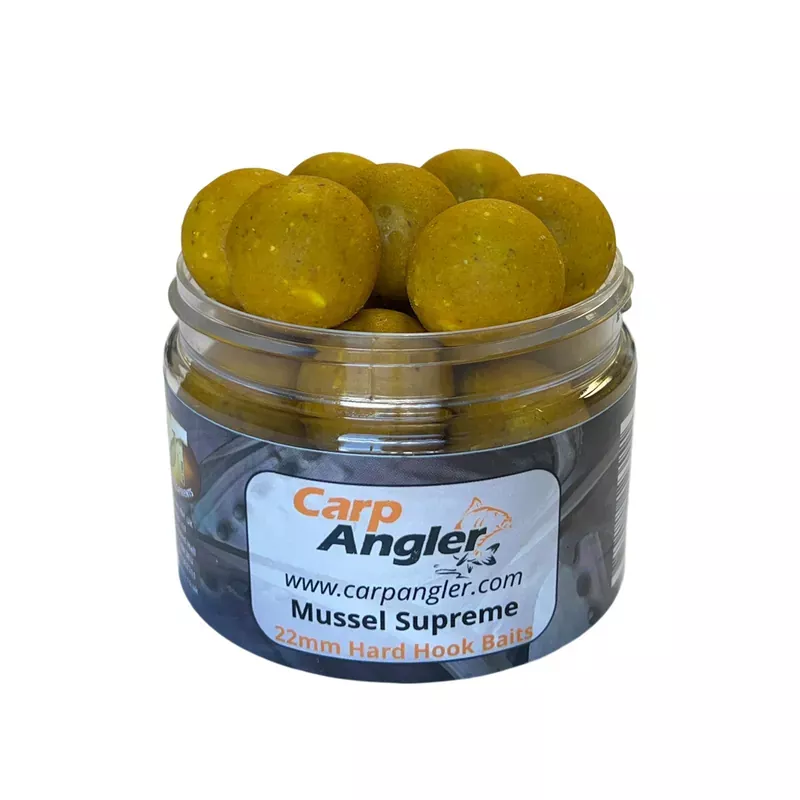 DT Baits & Carp Angler Mussel Supreme Hard Hook Baits (22mm)