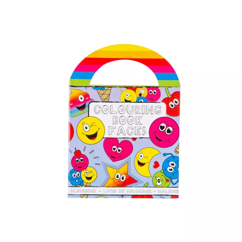 Emotion Face Coloring Mini Book with Stickers