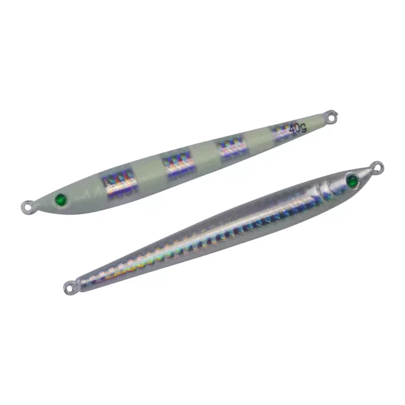 Finesse Pencil Jig 40gm Lumo Silver 2 pack