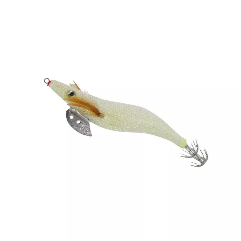 Finesse Rumoika Squid Jig White Glow size 2.5 2 pack