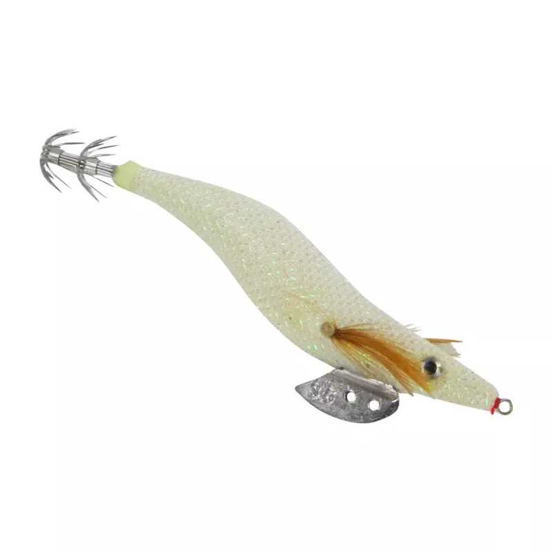 Finesse Rumoika Squid Jig White Glow size 3.5 2 pack
