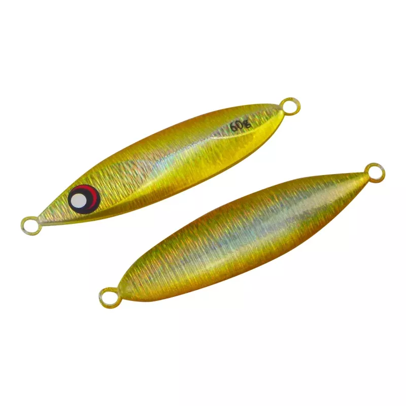 Finesse Slow Pitch Flutter Jig 60gm Gold Flash 2 pack