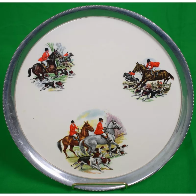 "Fox-Hunting Bar Tray"