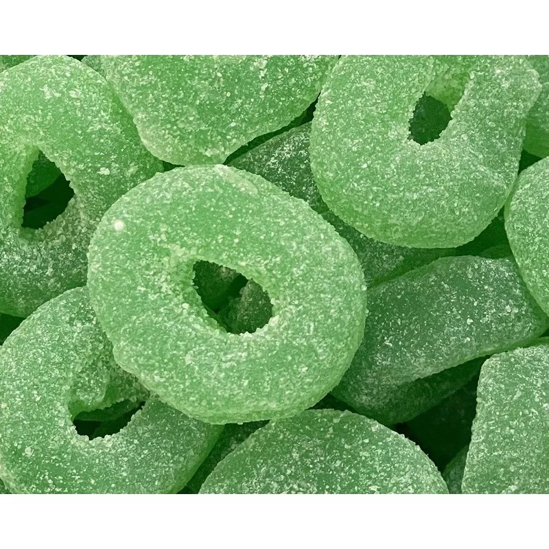 Green Spearmint Jelly Rings
