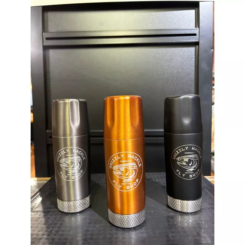 Grizzly Hackle High Camp Torch Flask- Circle Fish