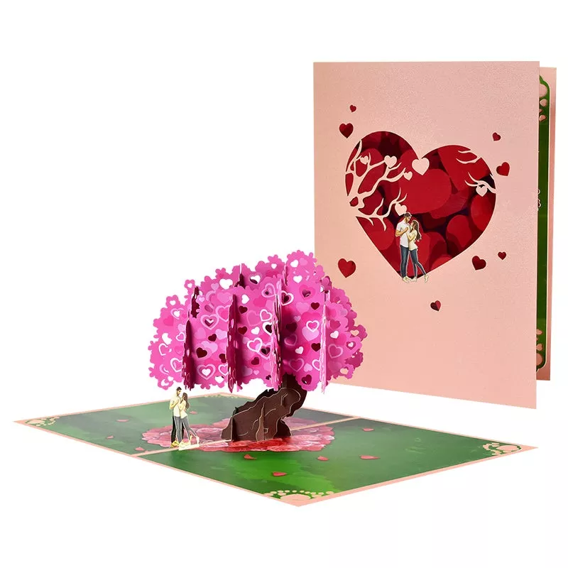 Heart Tree 3D Pop Up Greeting Card