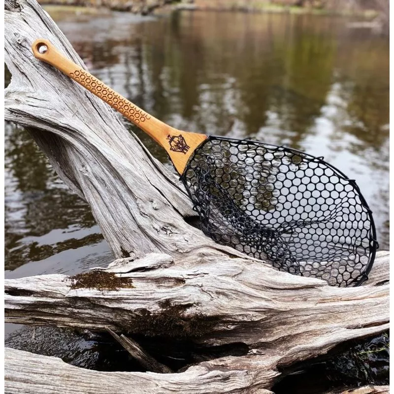 Hex Fly "Steel-Head" Reach Net Black Net