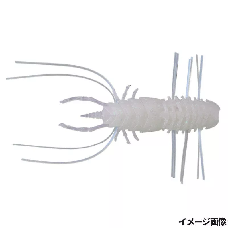 JACKALL Worm Wamwam Flare 60 Light Pearl SP