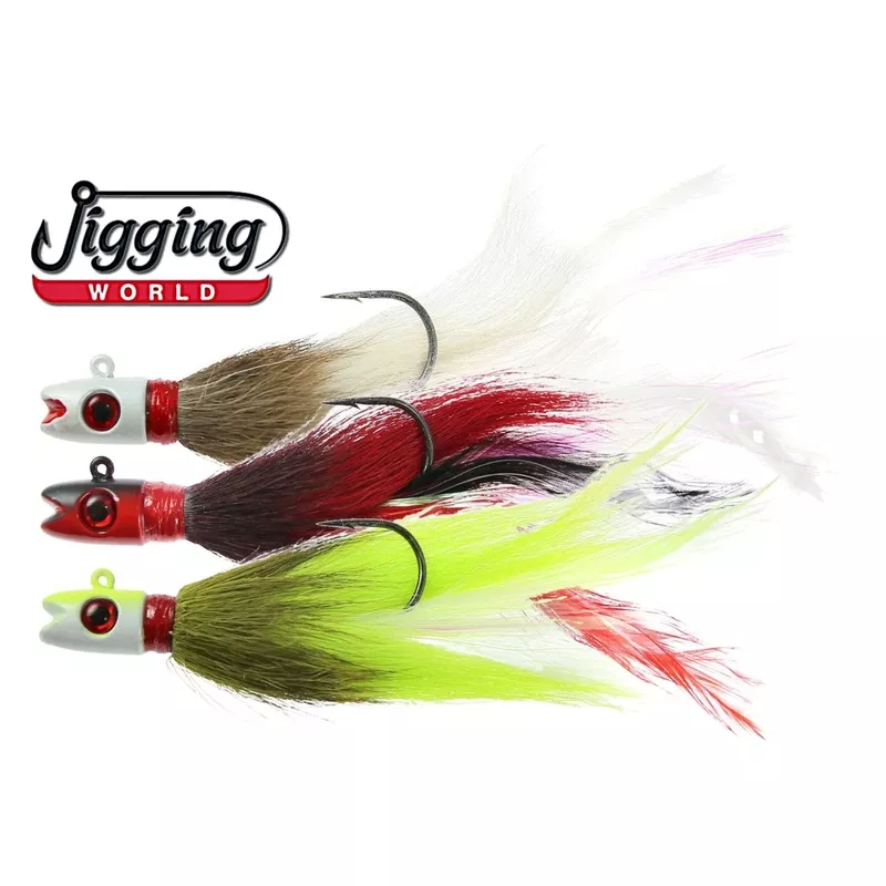 Jigging World Bass Candy Bucktails White