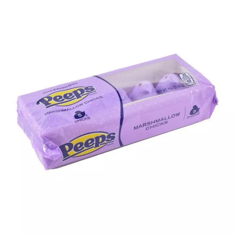 Lavender Peeps Marshmallow Chicks 5 Packs