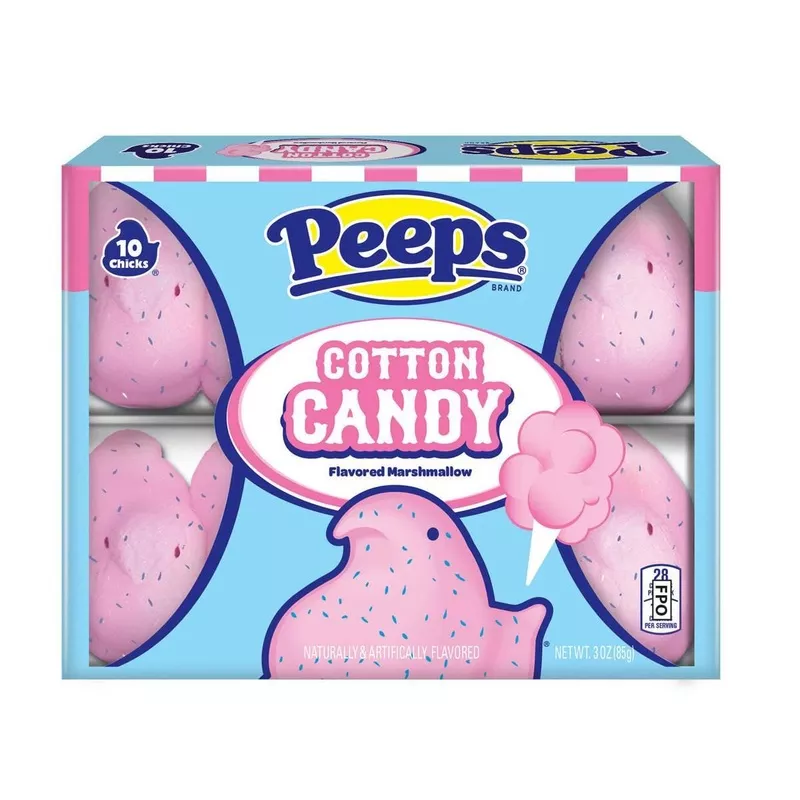 Marshmallow Peeps Cotton Candy Chicks 10 Count Trays