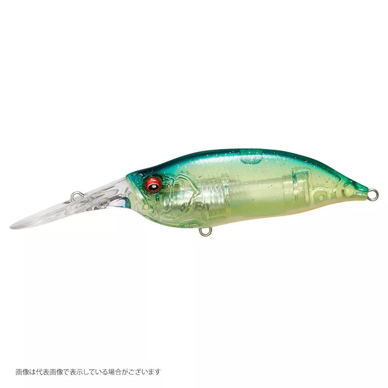 Megabass IXI SHAD TYPE-3 Skeleton Blue Back Chart