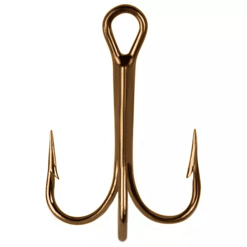 Mustad 3551 Bronzed Superior Treble Hook - Size 16