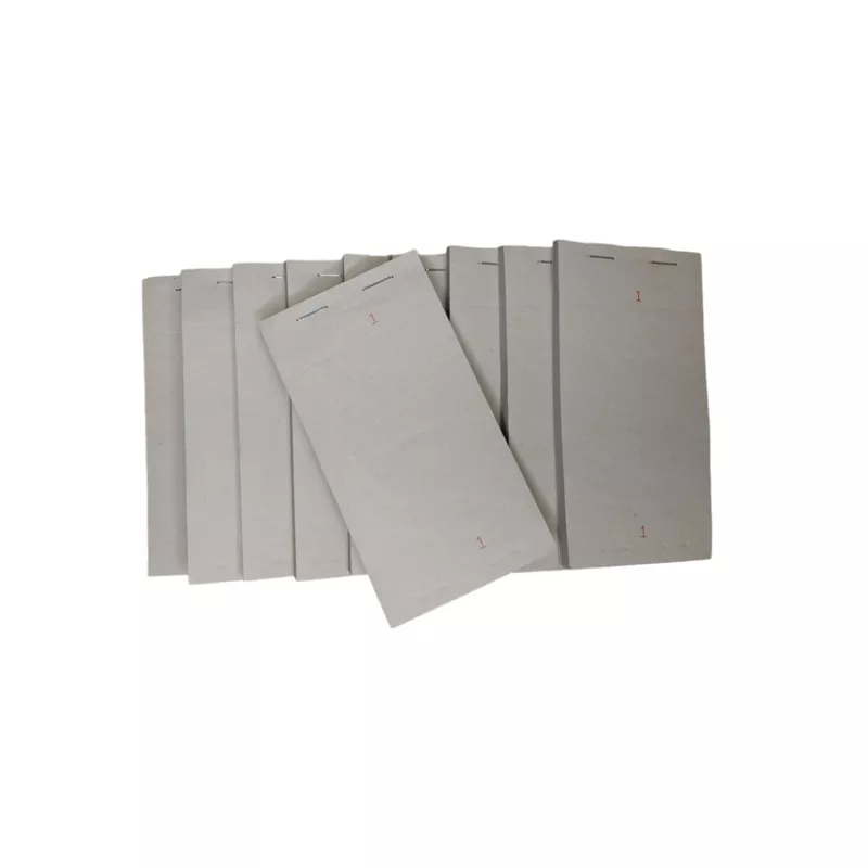 Pack of 10 76mm x 140mm Plain White Numbered Service Pads