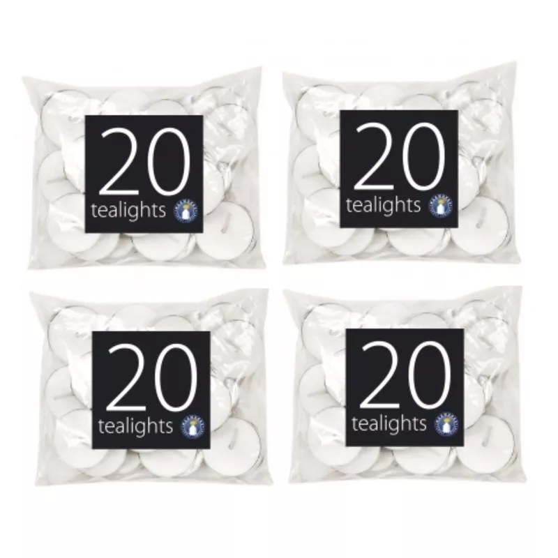 Pack of 80 Tealight Candles
