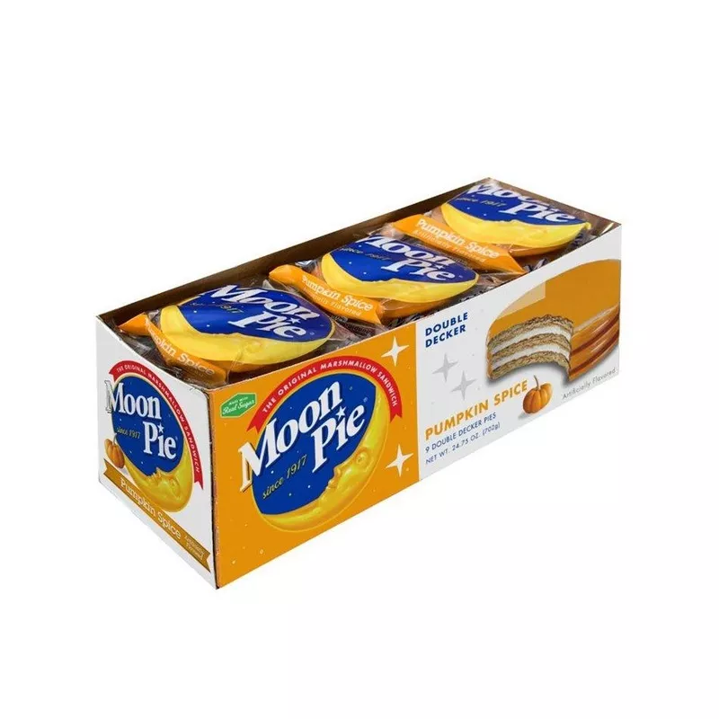 Pumpkin Spice Double Decker Moon Pies