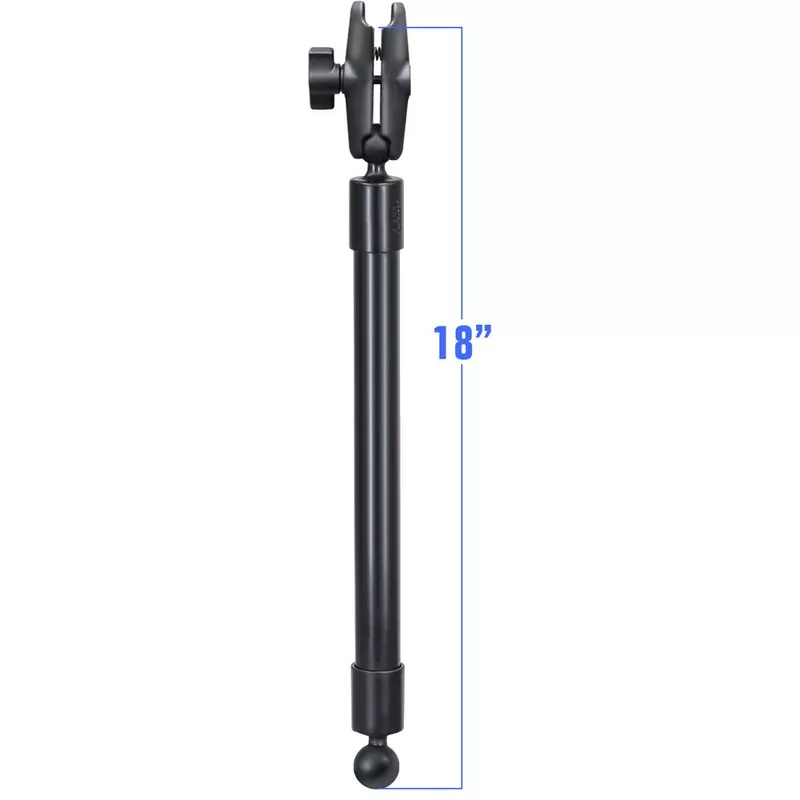 RAM Mount 18" Long Extension Pole w-2 1" Ball Ends & Double Socket Arm