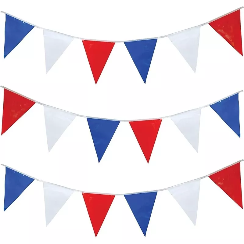 Red White and Blue 7m Bunting