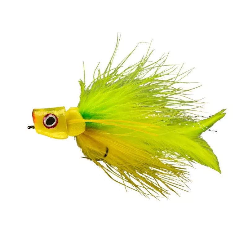 Rio Flies PTO Popper Chartreuse/Yellow