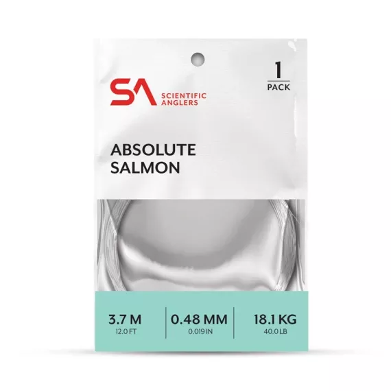 SA Absolute Salmon Leader 12′