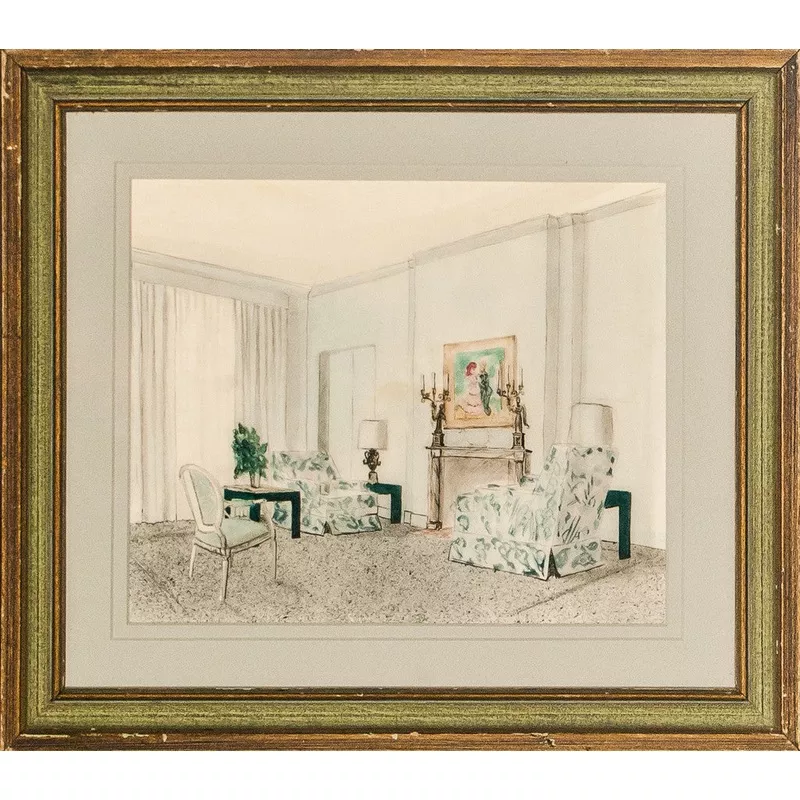 "Salon Interior" (SOLD)