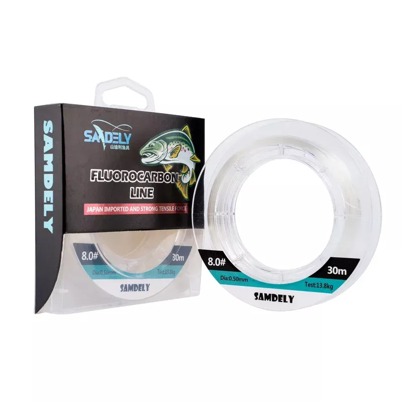 Samdely Clear Fluorocarbon Leader #7.0 25lb 30Mtr