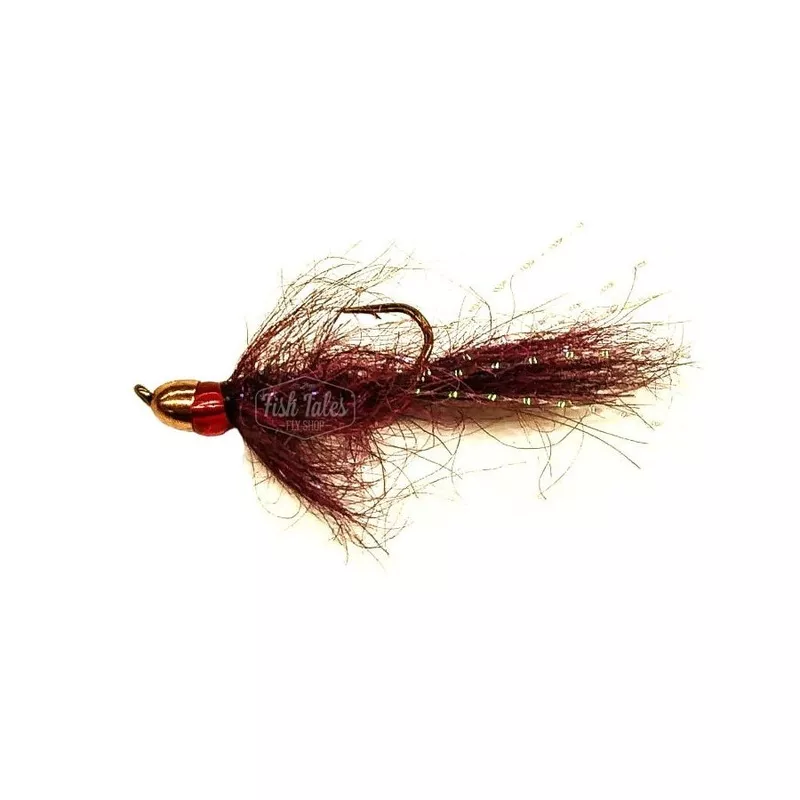 SB Flies Stoplight Leech Streamer Maroon
