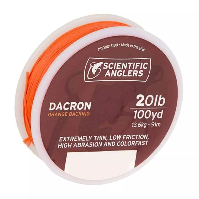 Scientific Anglers 20 lb Dacron Backing Orange