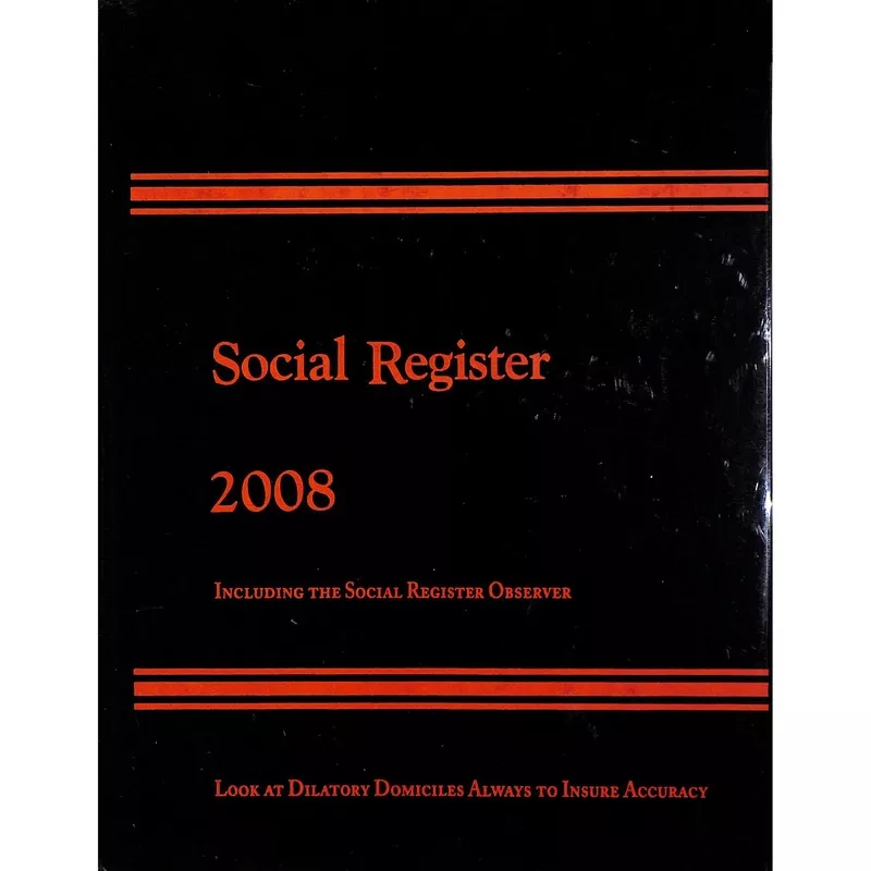 "Social Register" Winter 2008
