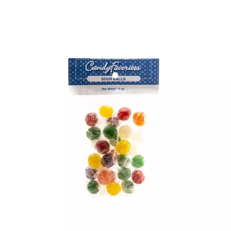 Sour Balls 6 Ounce Peg Bags