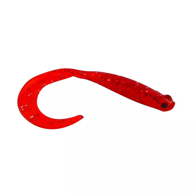 Swimerz 100 mm VTail Soft Plastic Lure Red Glitter 5 pack