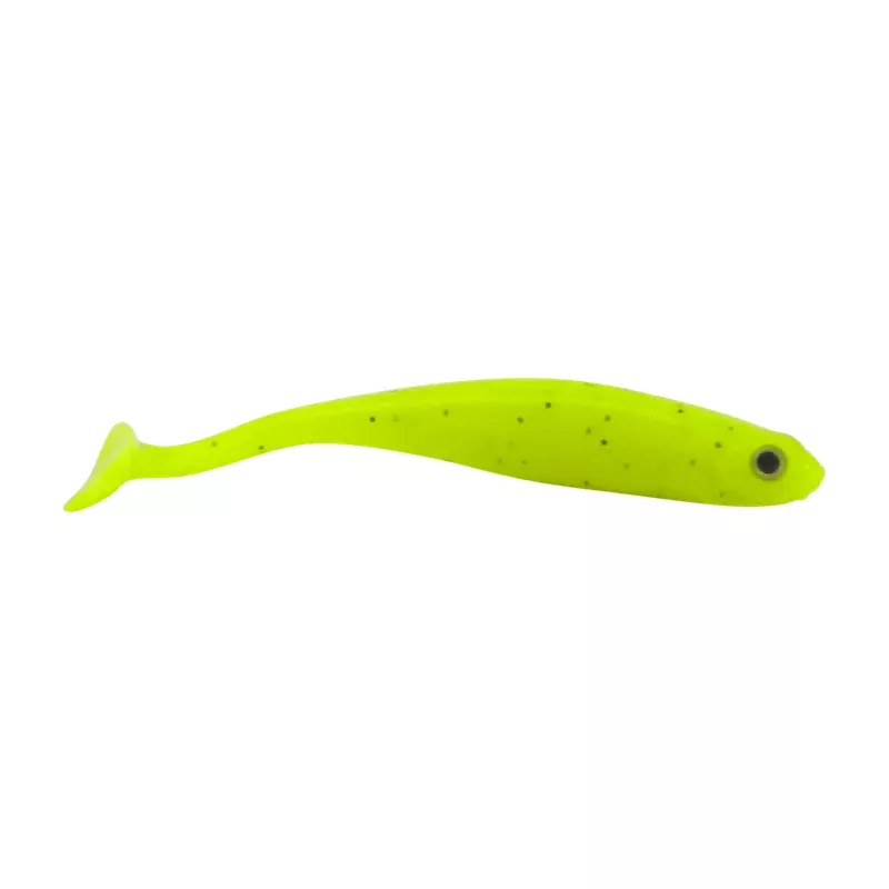 Swimerz Soft Shad 100mm Paddle Tail lure Chartruese 6 pack
