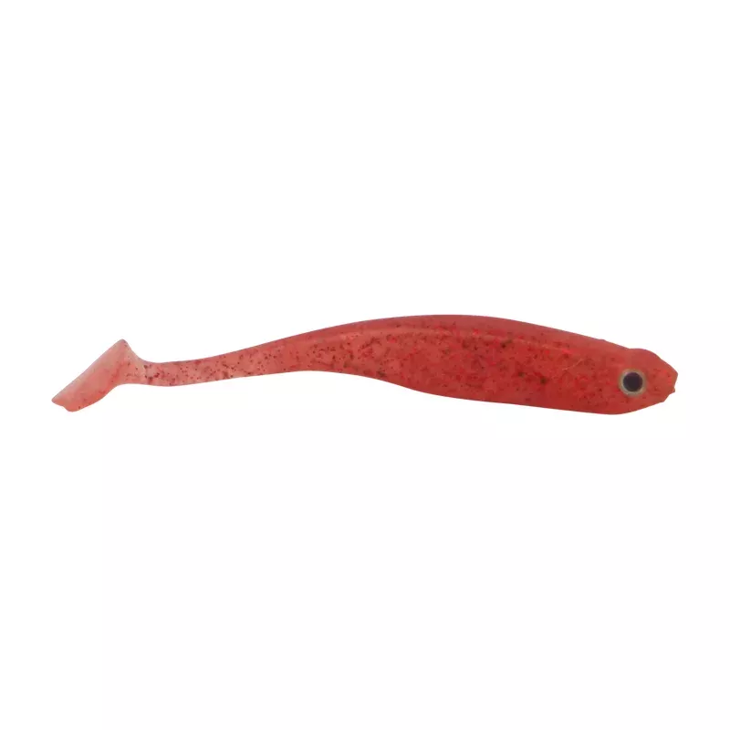 Swimerz Soft Shad 100mm Paddle Tail lure Red Bug 6 pack