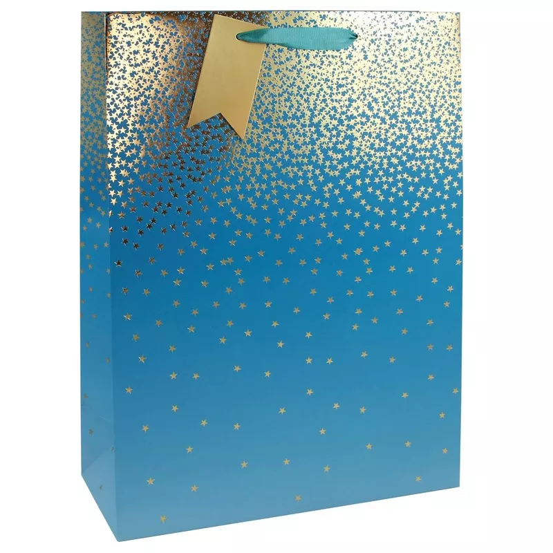 Teal Ombre Extra Large Wide Guss Gift Bag