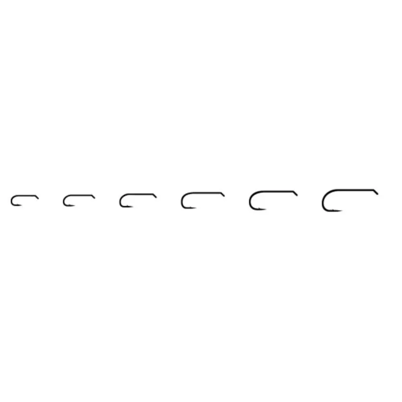 TMC 100B Dry Fly Hook, Black Nickel