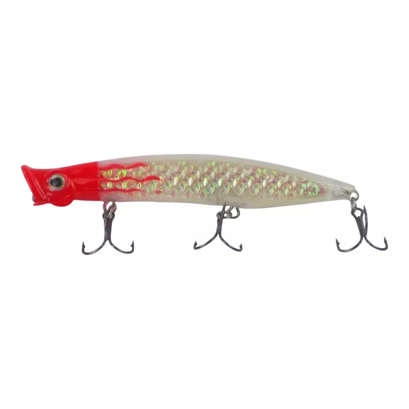 Toppu Mizzu Cupface Popper 110mm Silver Red Hex