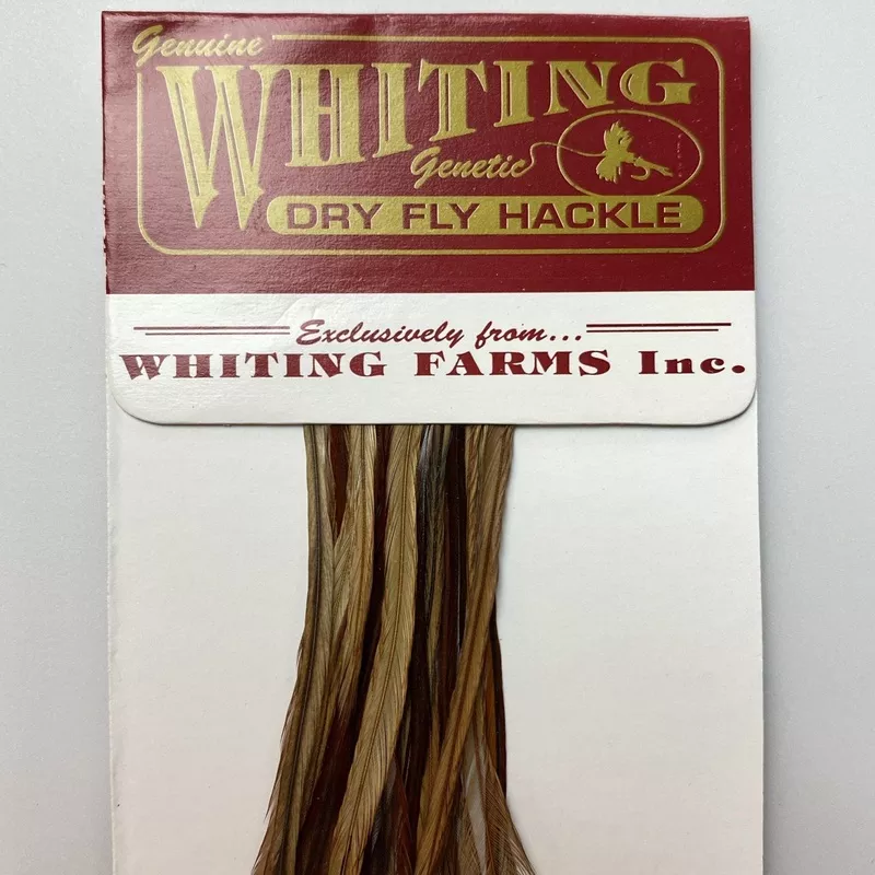 Whiting 100 Pack Dry Fly Hackle - Brown - 20