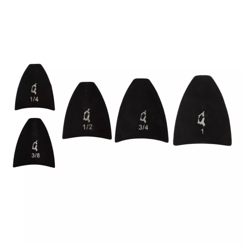 X Zone Tungsten Arrowhead Worm Weight Black