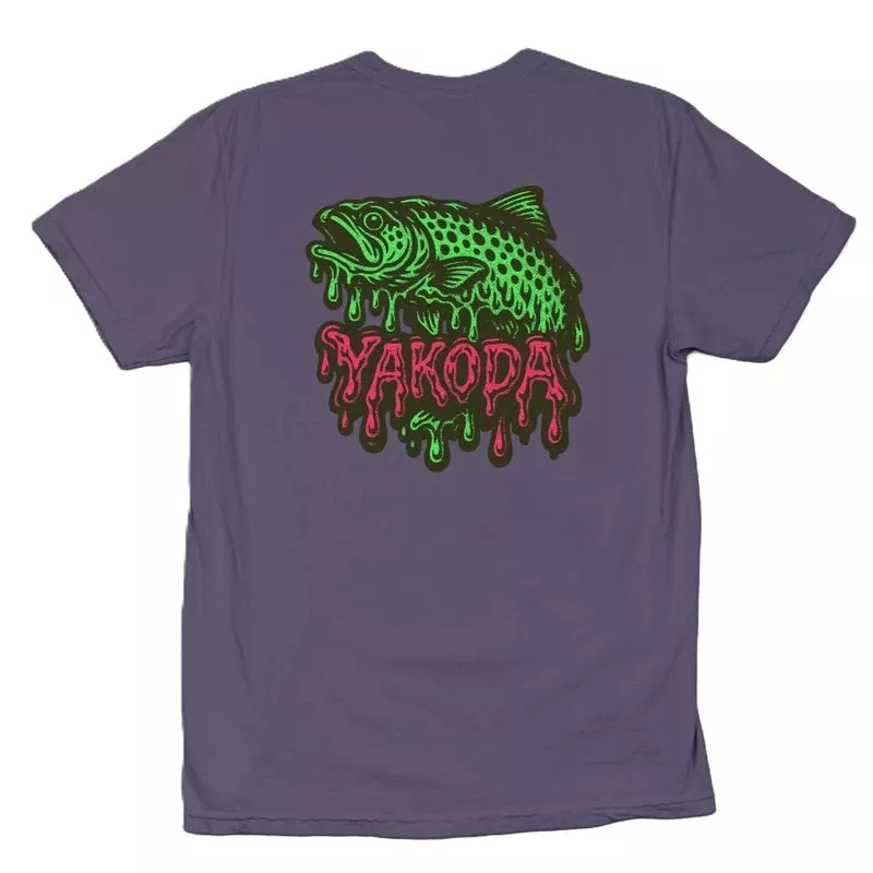 Yakoda Men's Drippy Trout Tee Grape